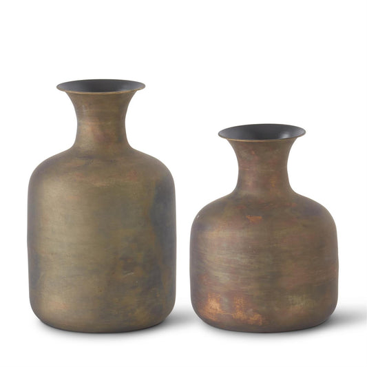 Antiqued Bronze Iron Vase