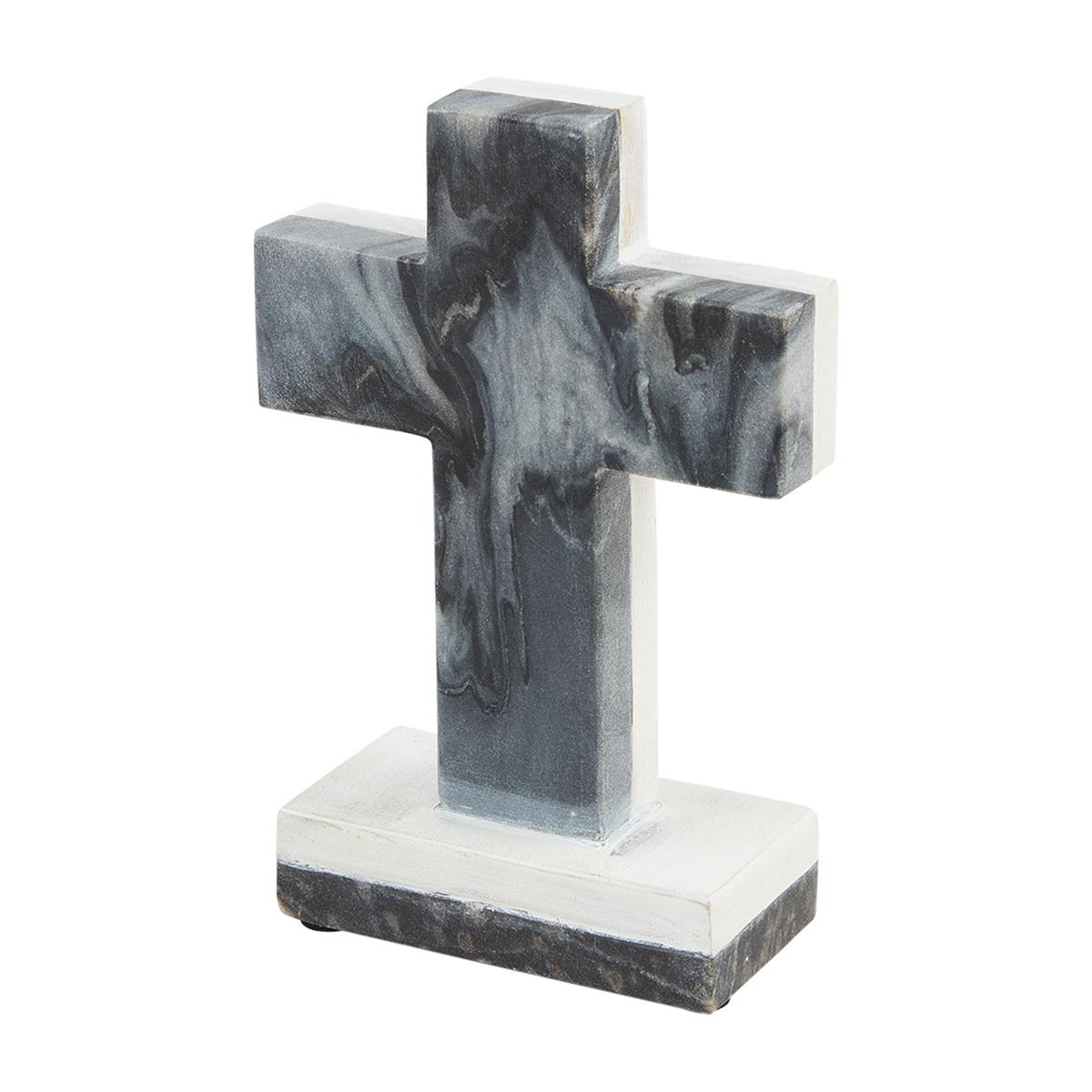 Marble Cross on Stand