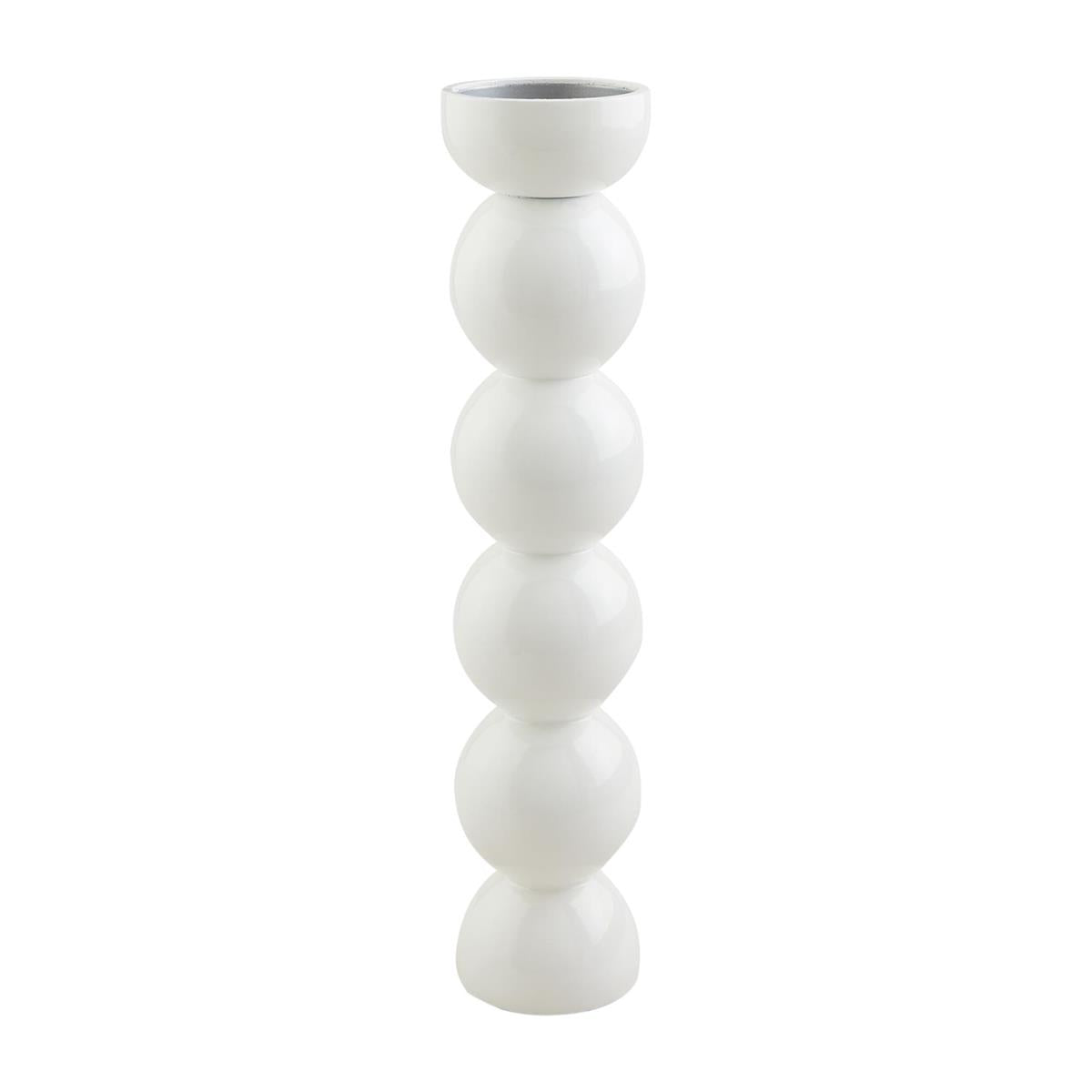 White Lacquer Candlesticks