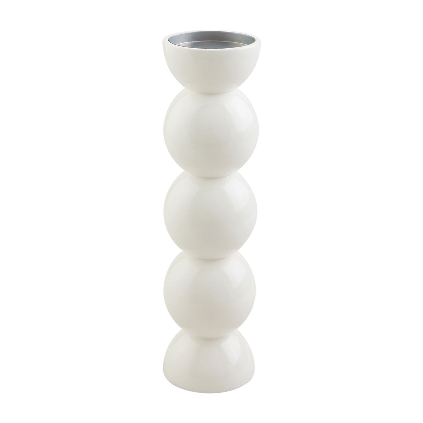 White Lacquer Candlesticks