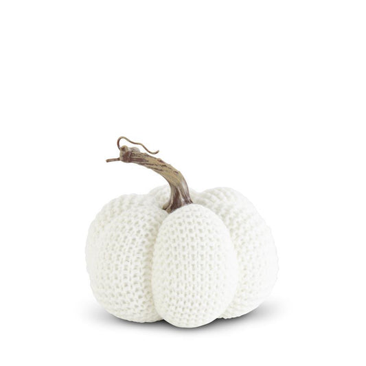 Knit Pumpkin - Medium White