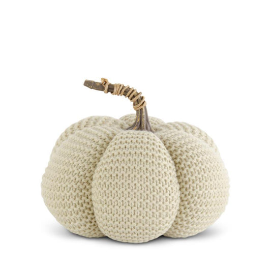 Knit Pumpkin - Large Cream
