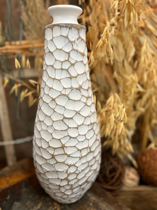 Ridged Bottle Top Vase