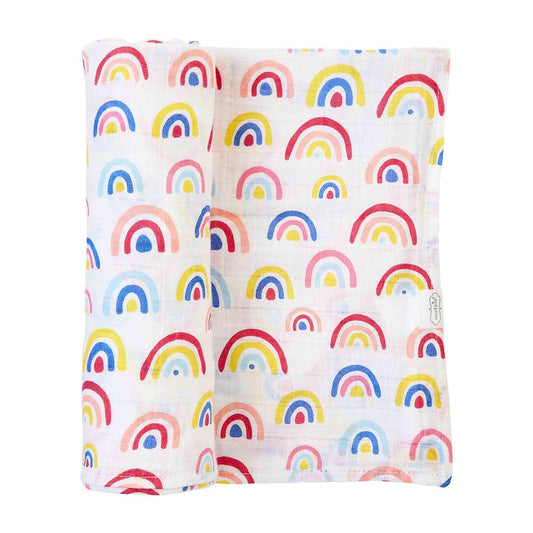 Rainbow Print Swaddle