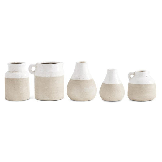 Cream & Taupe Ceramic Pots