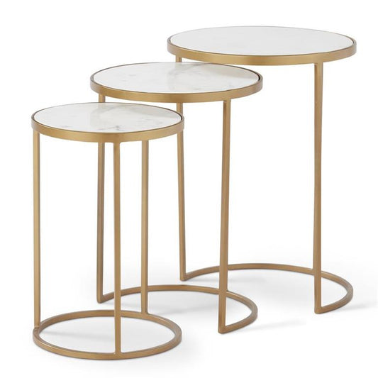 Gold Metal Nesting Tables