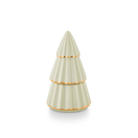 Gilded Tree Ceramic Candle - Peppermint Whip