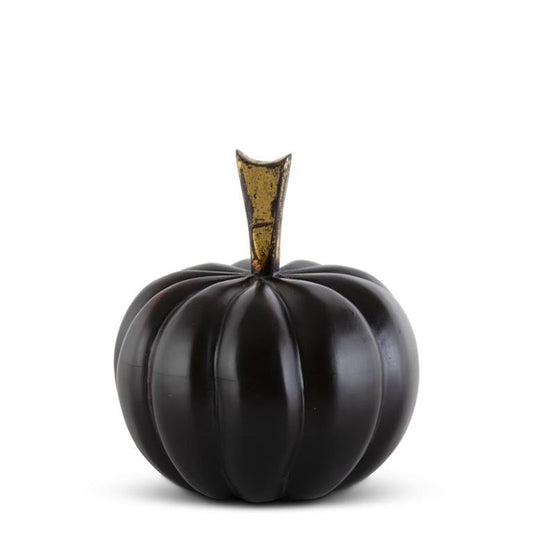 Mango Wood Pumpkin - Black