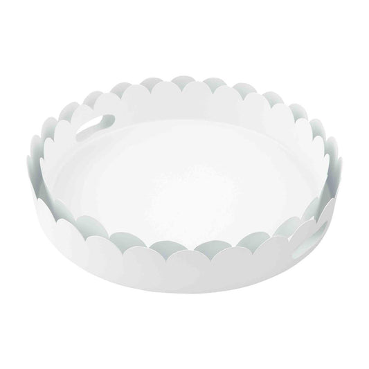 Scalloped Metal Tray