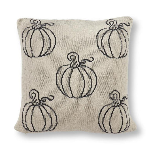 Knit Pumpkin Pillow
