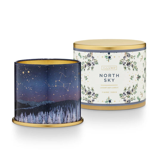 Large Tin Candle - North Sky