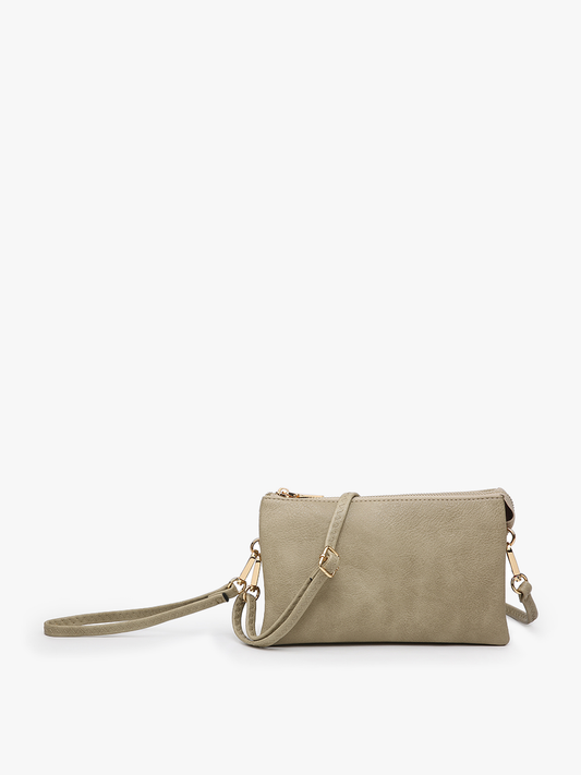 Riley 3 Compartment Crossbody/Wristlet - Willow