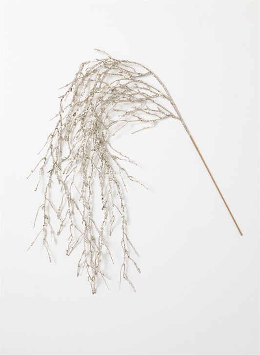 Frosted Hanging Twig Spray